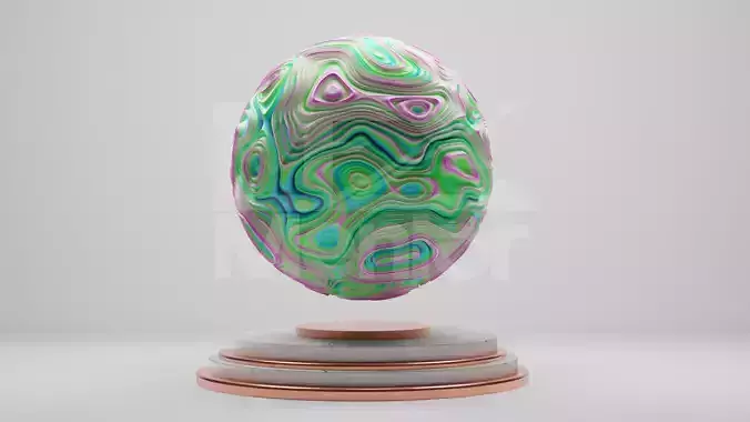Abstract Displacement 3D model