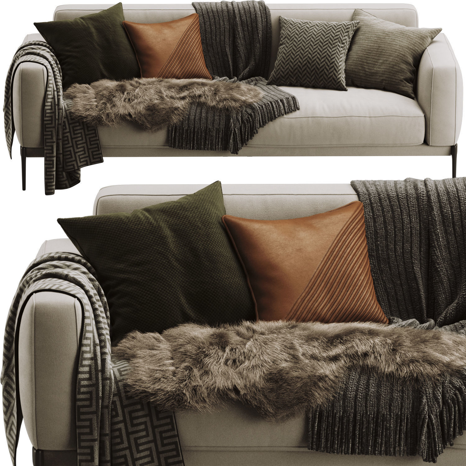 Romeo Compact Sofa 3D model_6