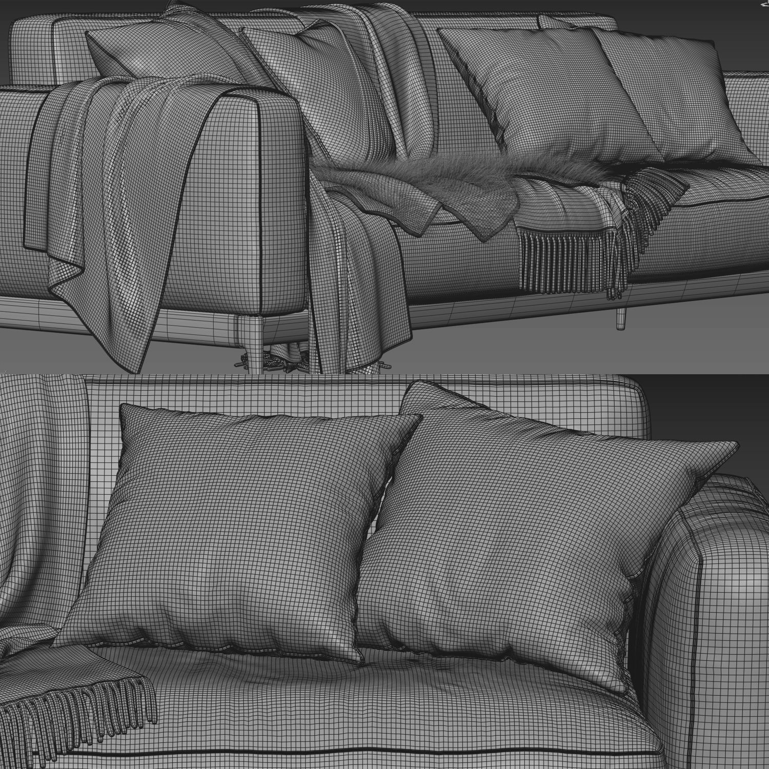 Romeo Compact Sofa 3D model_4