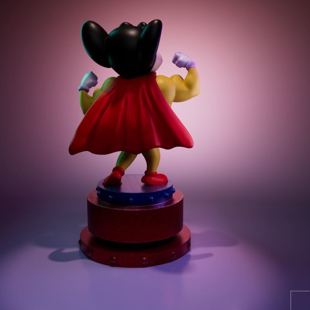 Migthy Mouse - Super Mouse 3D print model_3