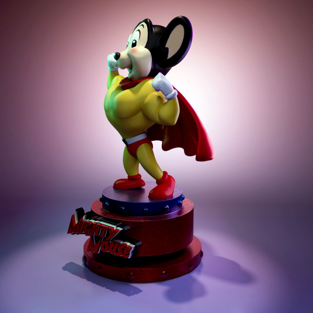 Migthy Mouse - Super Mouse 3D print model_2