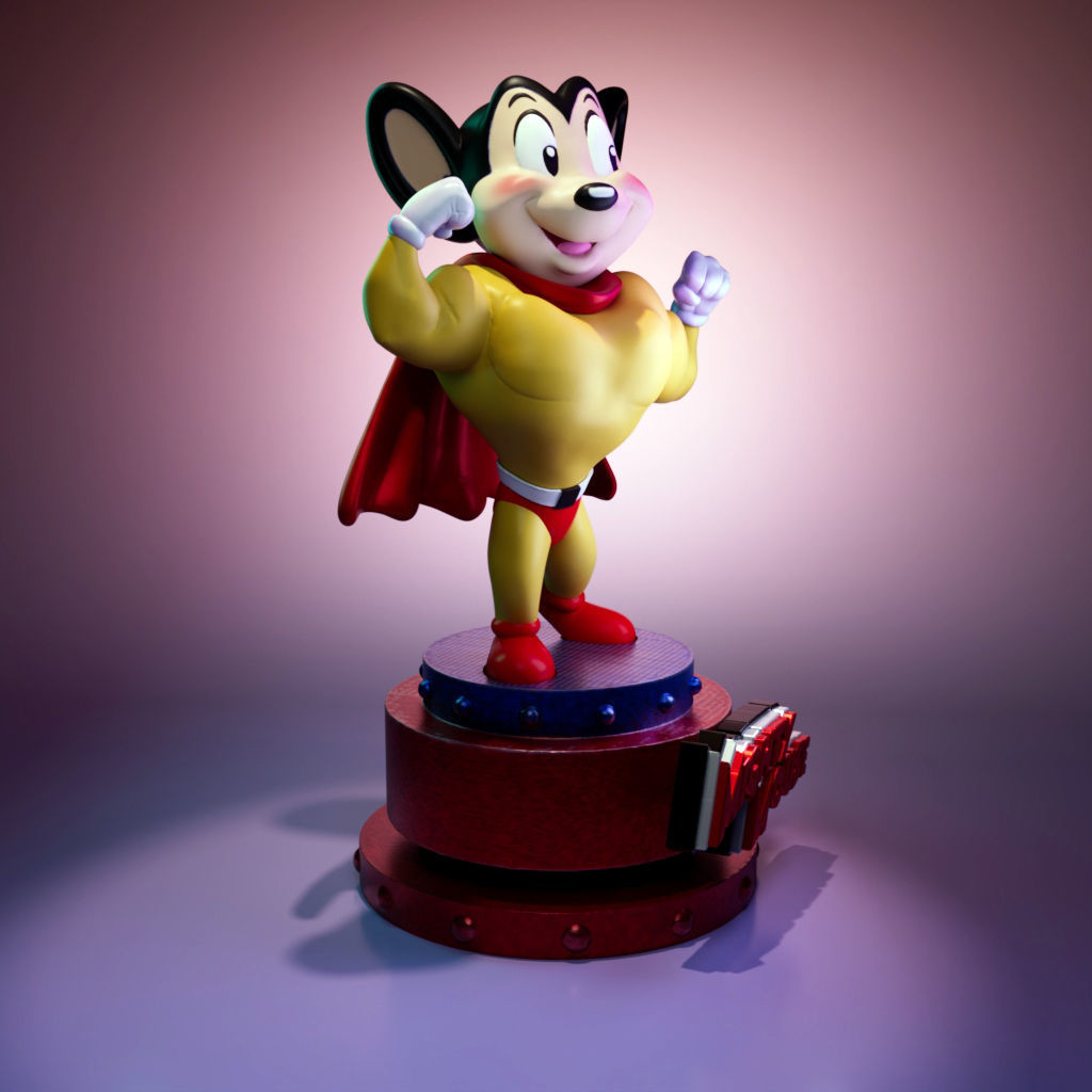 Migthy Mouse - Super Mouse 3D print model_1
