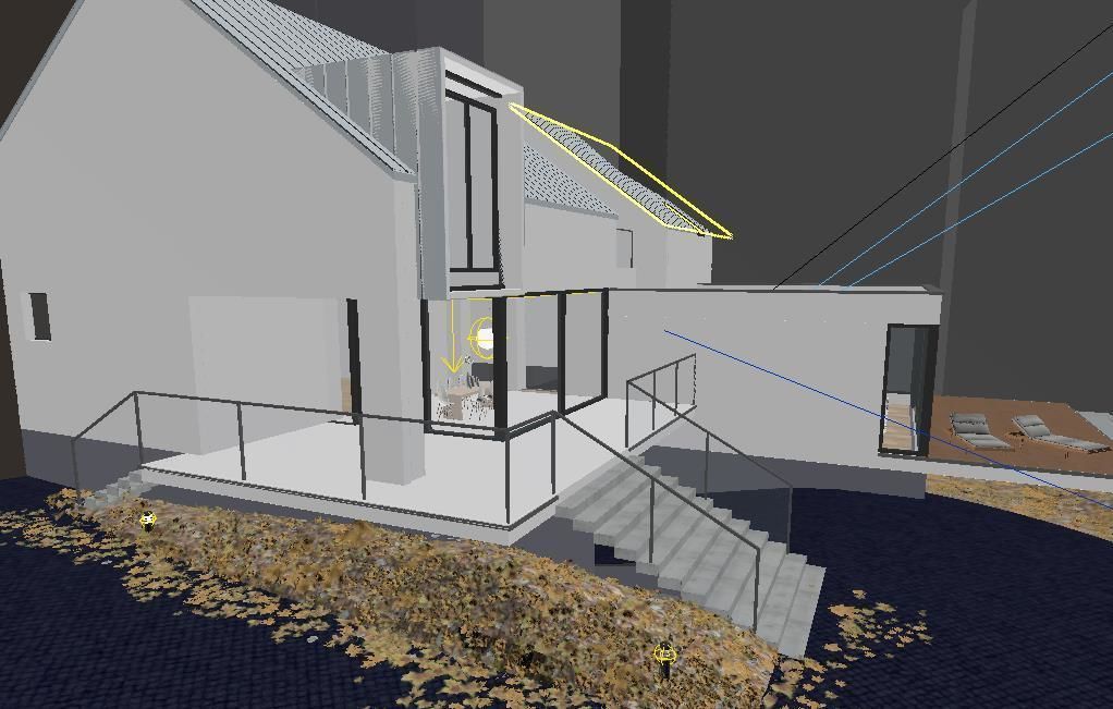 Modern Villa 3D Model with rendering 3D model_3