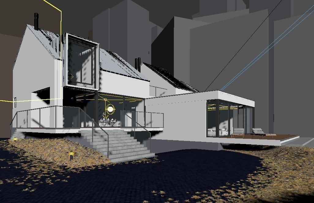 Modern Villa 3D Model with rendering 3D model_4