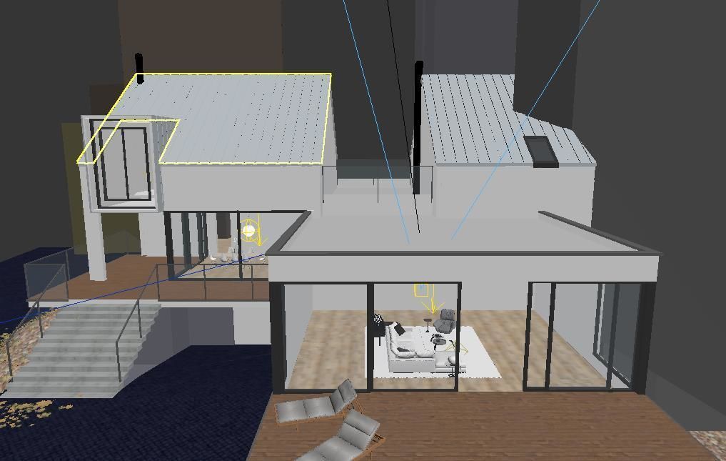 Modern Villa 3D Model with rendering 3D model_2