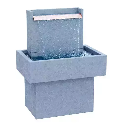 Campania Falling Water Fountain FT-286 3D model