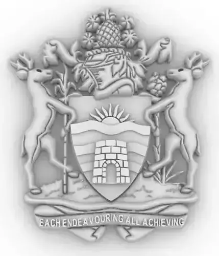 Antigua and Barbuda shield Escudo Antigua y Barbuda 3d 3D print model