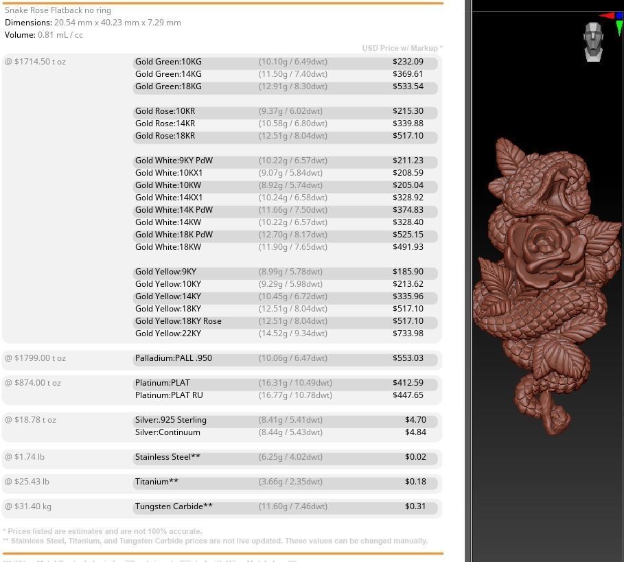 Snake Rose 3D print model_9
