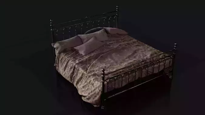 Old Bed PBR Model