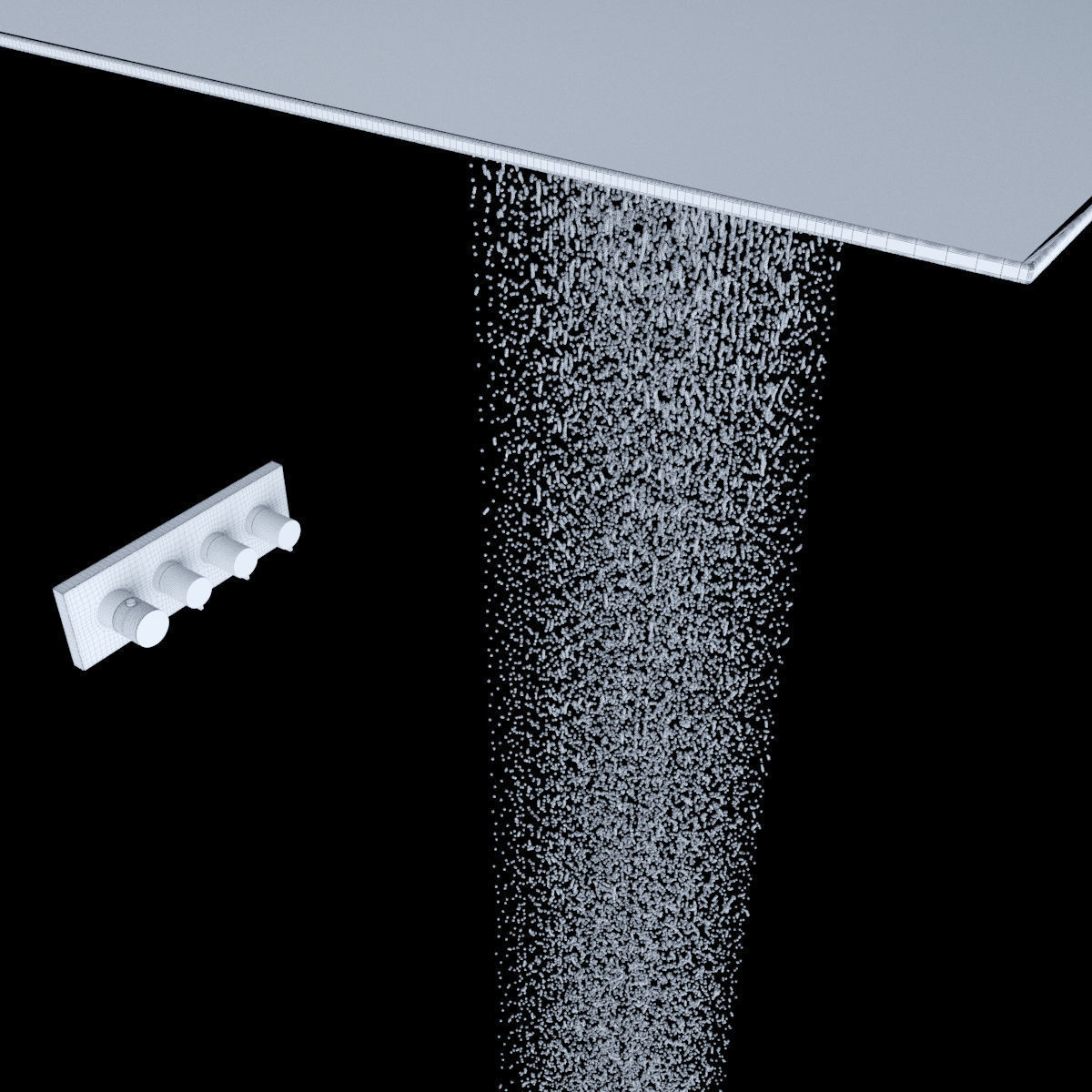 Ceiling Shower Axor 2 3D model_5