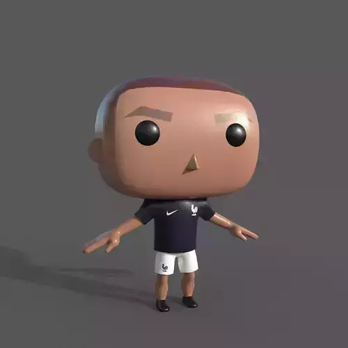 Kylian Mbappe 3D model 3D model