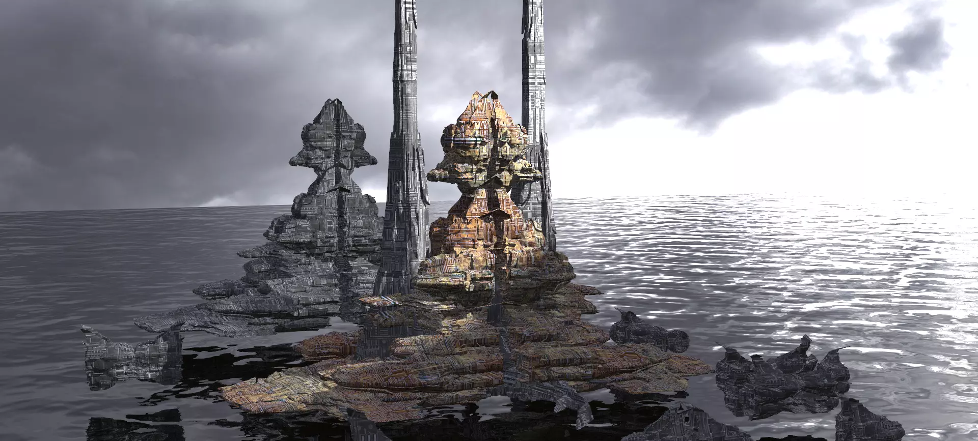 Space Roamer Mining laser Architecture Kit bash 1  3D model_0