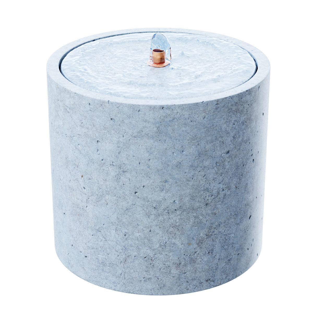 Evita Concrete Fountain 3D model_1