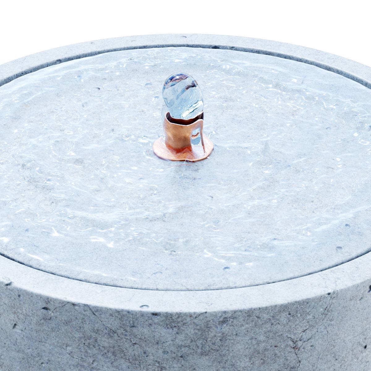Evita Concrete Fountain 3D model_3