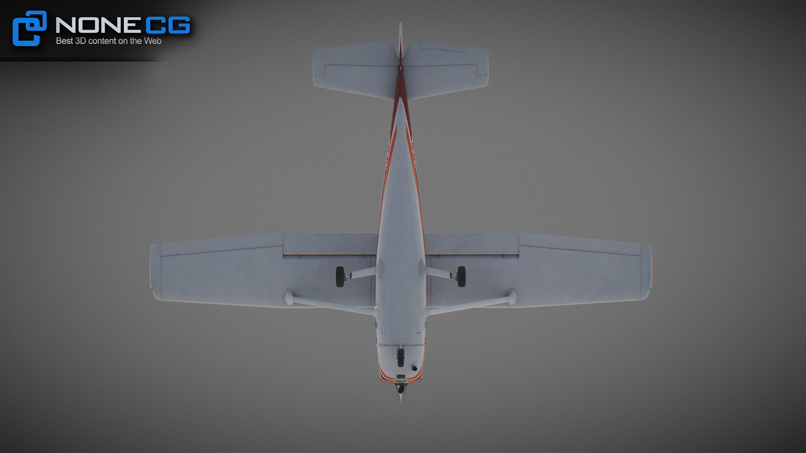 Cessna Plane Low-poly 3D model_44