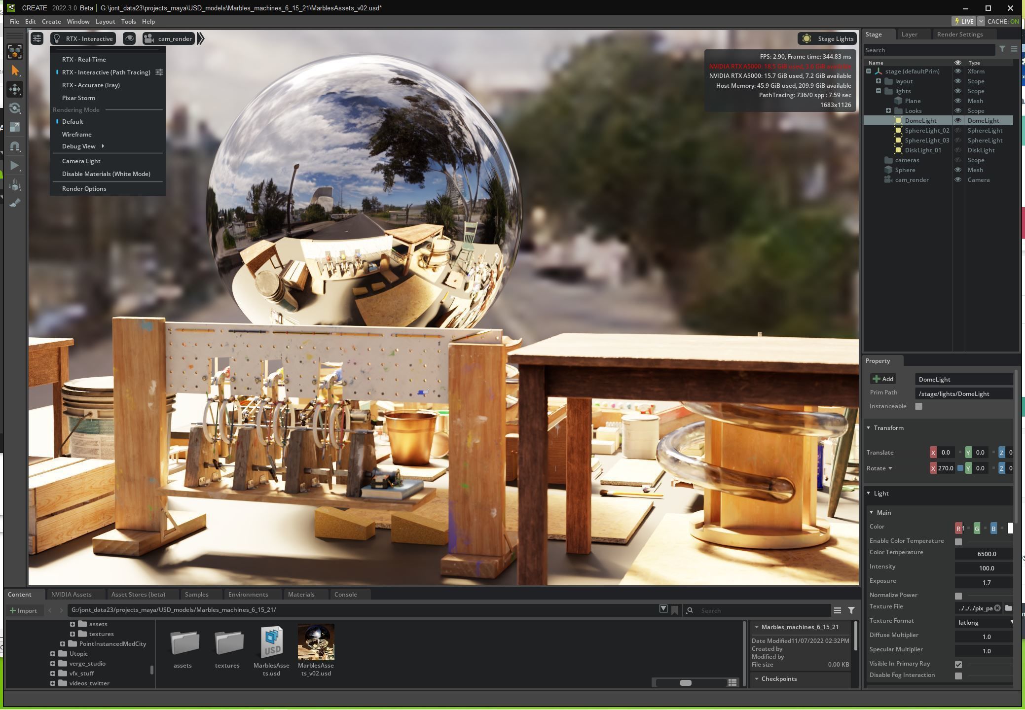 10 Free HDR panoramas - created with Text2Light - zero shot Free 3D model_11
