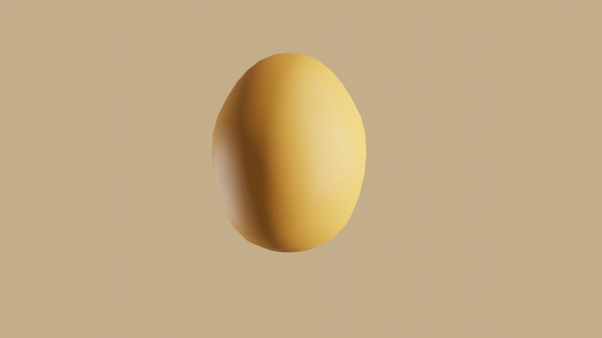 egg from a chicken  Low-poly 3D model_4