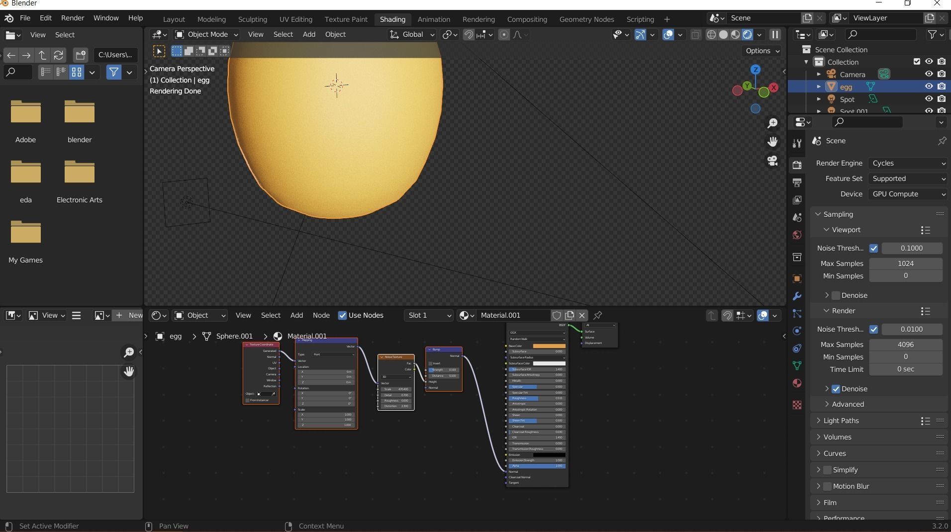 egg from a chicken  Low-poly 3D model_3