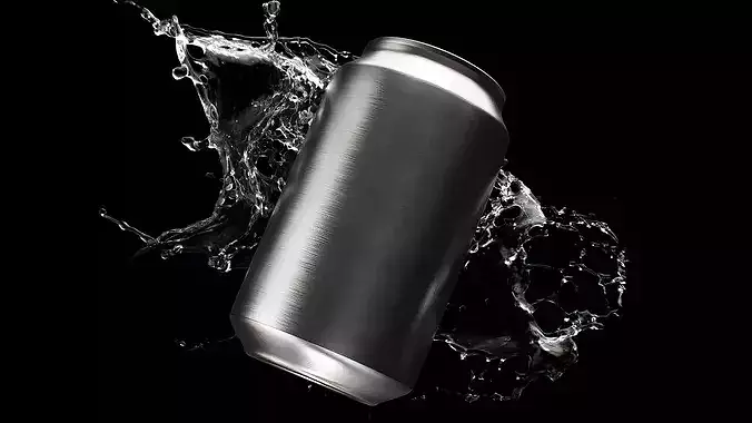 Splash Soda Animated 3D model 4