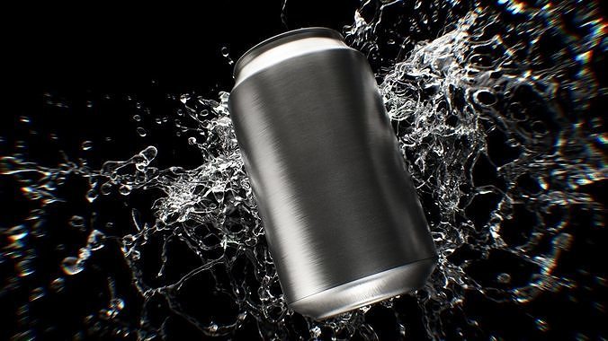 Splash Soda Animated 3D model 7