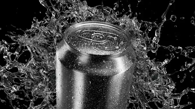 Splash Soda Animated 3D model 3