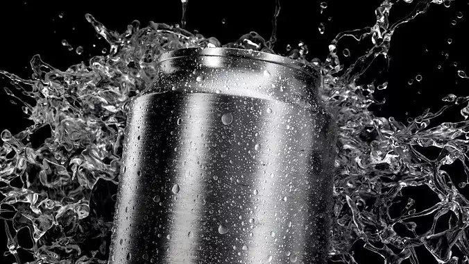 Splash Soda Animated 3D model