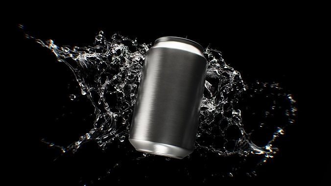Splash Soda Animated 3D model 6