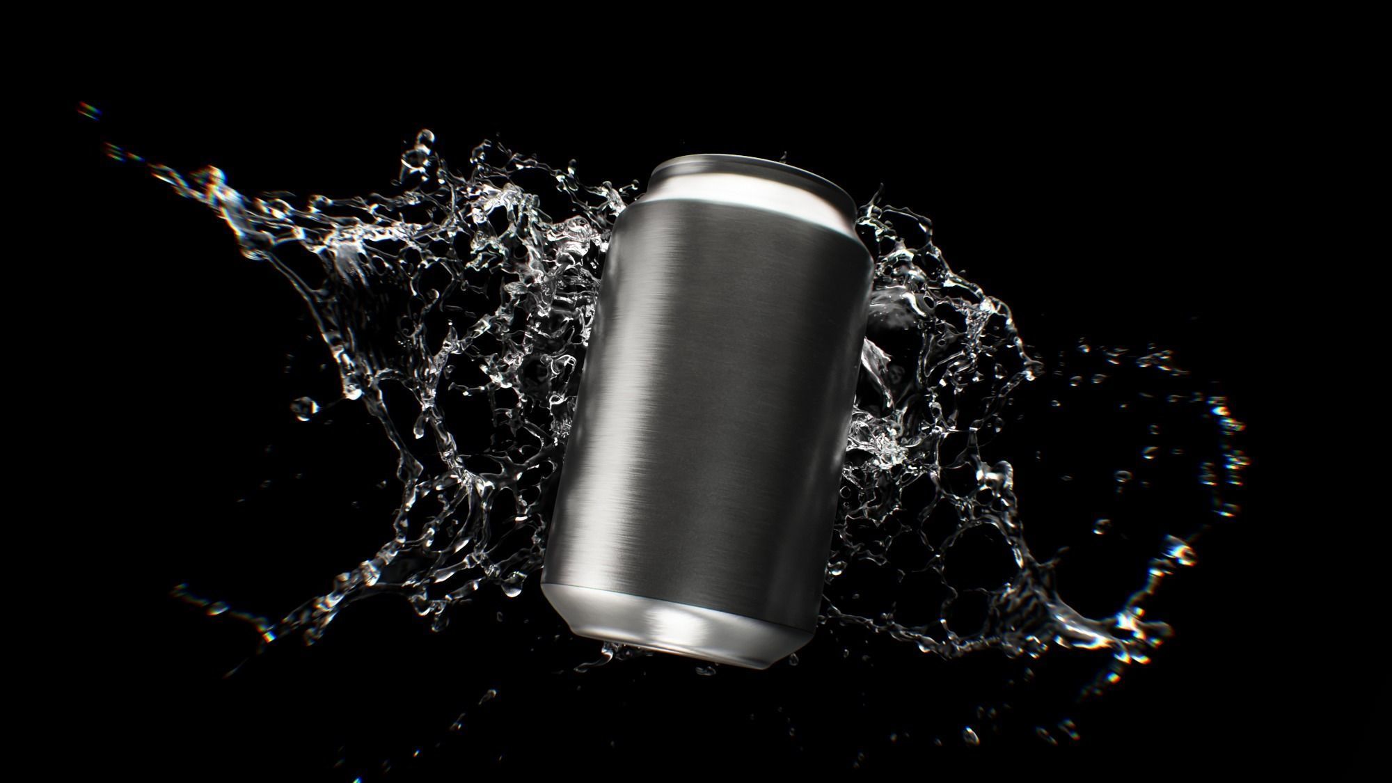Splash Soda Animated 3D model_2