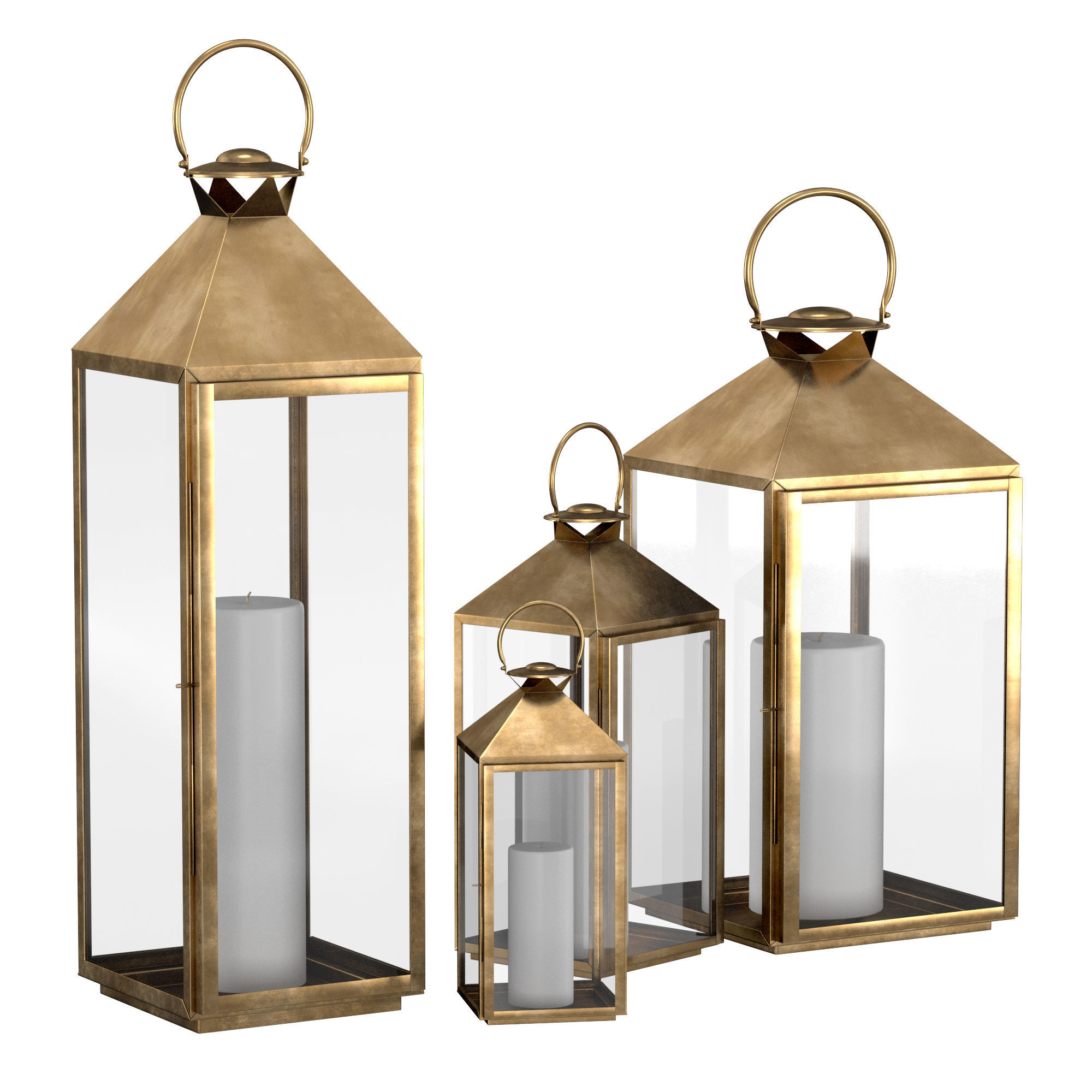 Cardiff Outdoor Lantern 3D model_3
