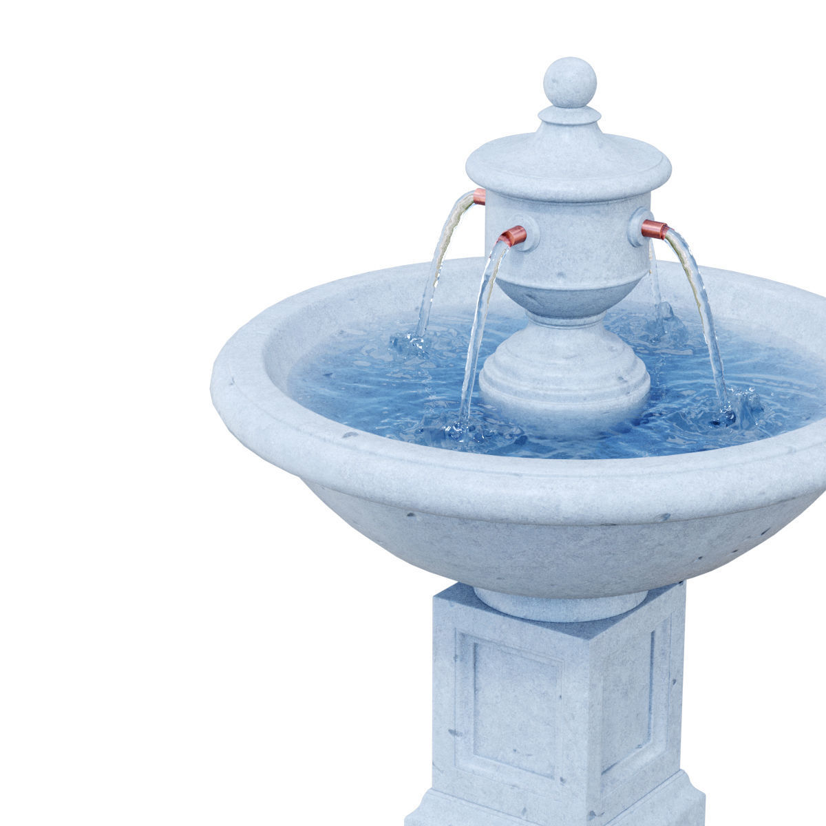 Rochefort Fountain 3D model_3