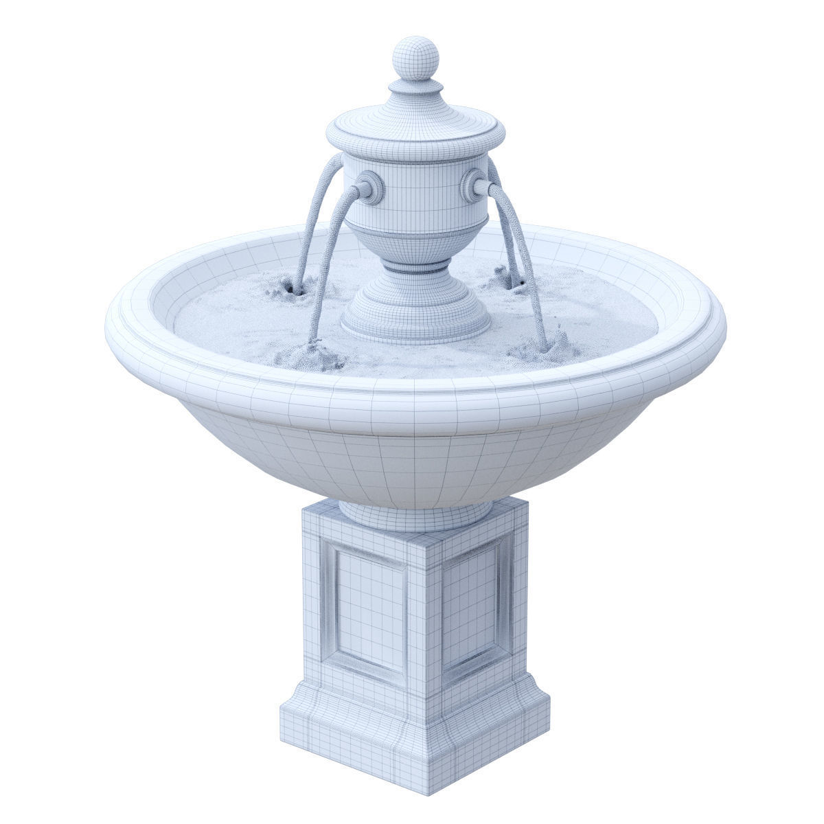 Rochefort Fountain 3D model_6