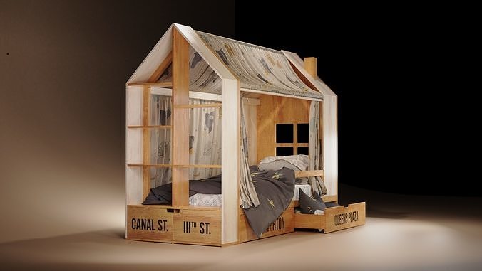 Bed Kids - 3D MODEL 3D model 6