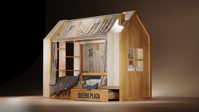 Bed Kids - 3D MODEL 3D model 5
