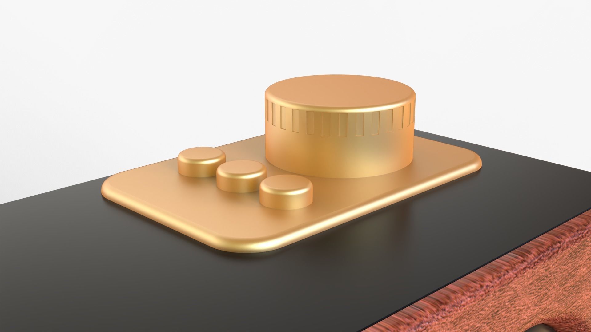 Mini Retro Speaker 3D model_6