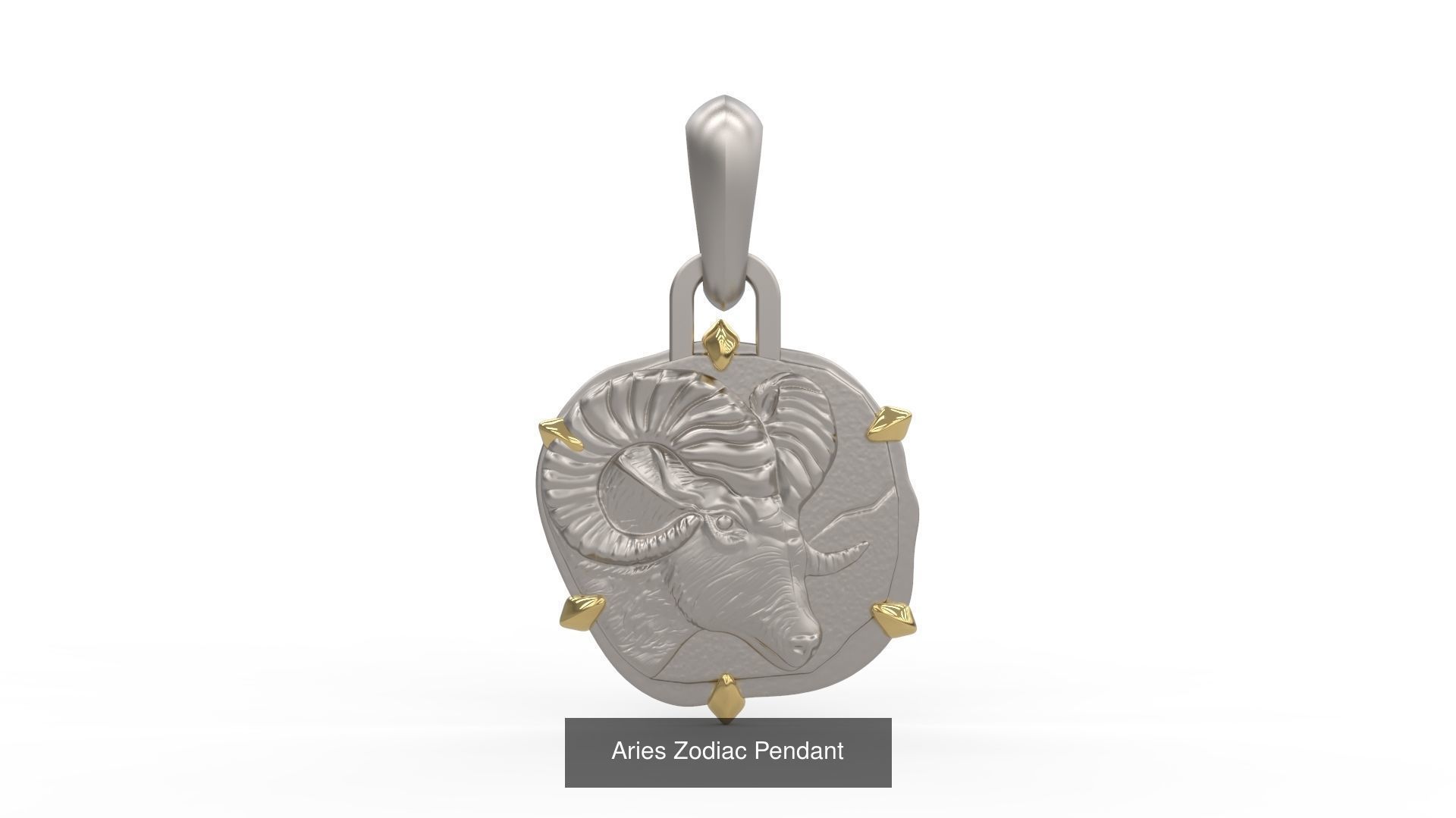 David Yurman Zodiac Amulet Pendant 3D Model Collection_2