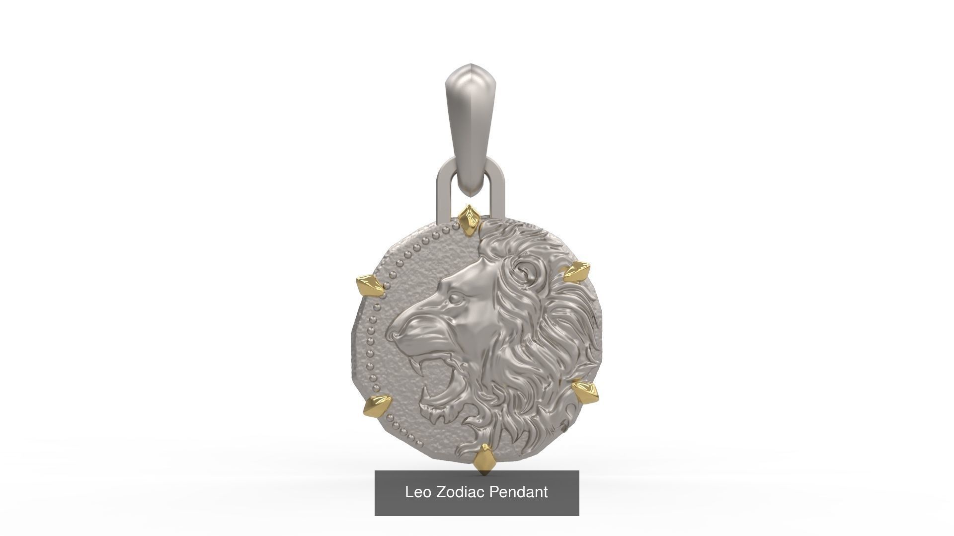 David Yurman Zodiac Amulet Pendant 3D Model Collection_6