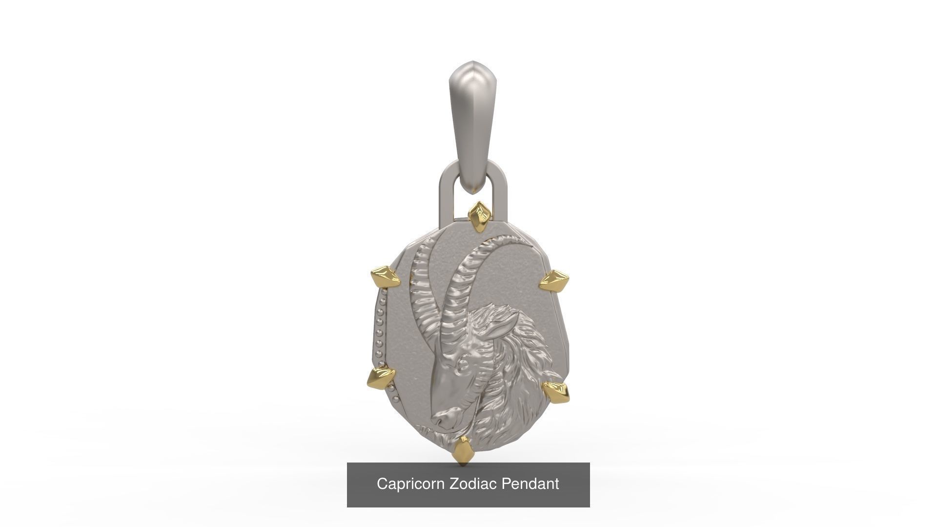 David Yurman Zodiac Amulet Pendant 3D Model Collection_4