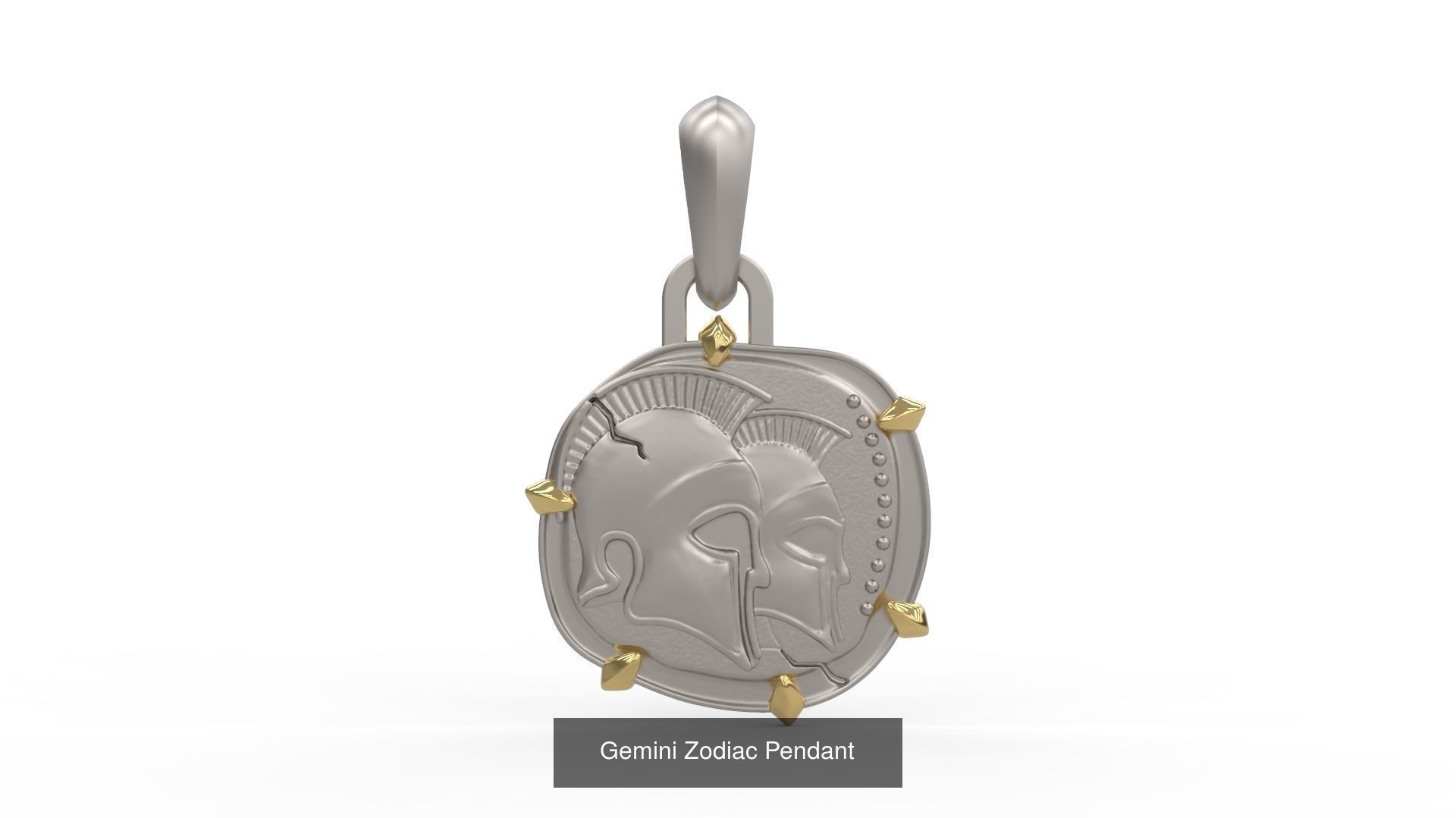 David Yurman Zodiac Amulet Pendant 3D Model Collection_5