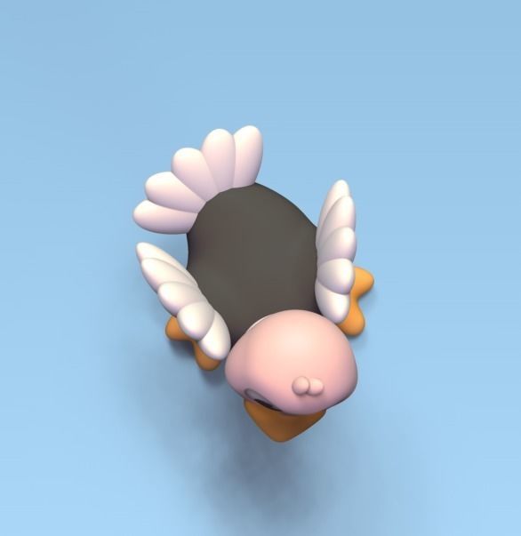 Dancing Ostrich 3D print model_4