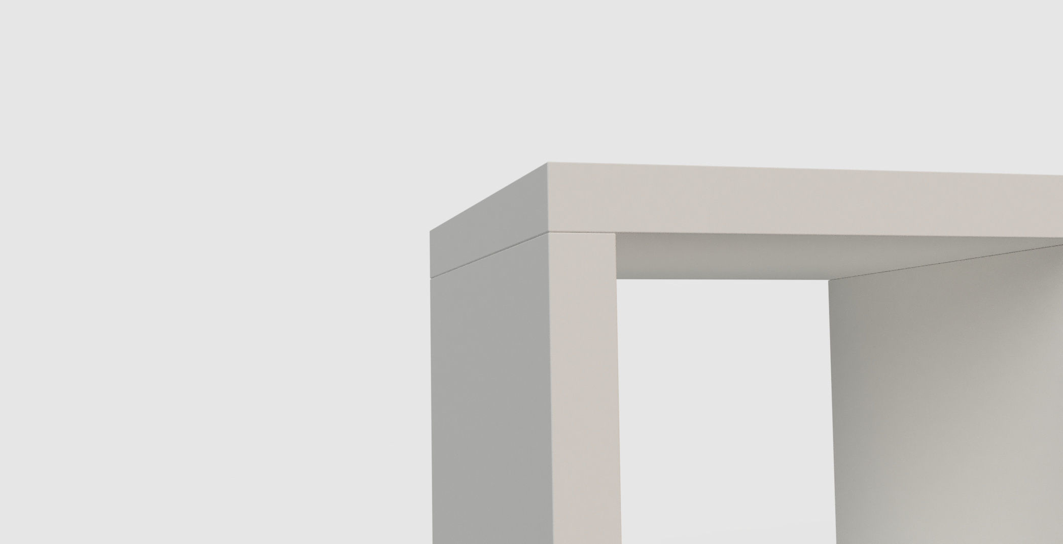 IKEA KALLAX Shelf Unit 2x1 White 3D model_4