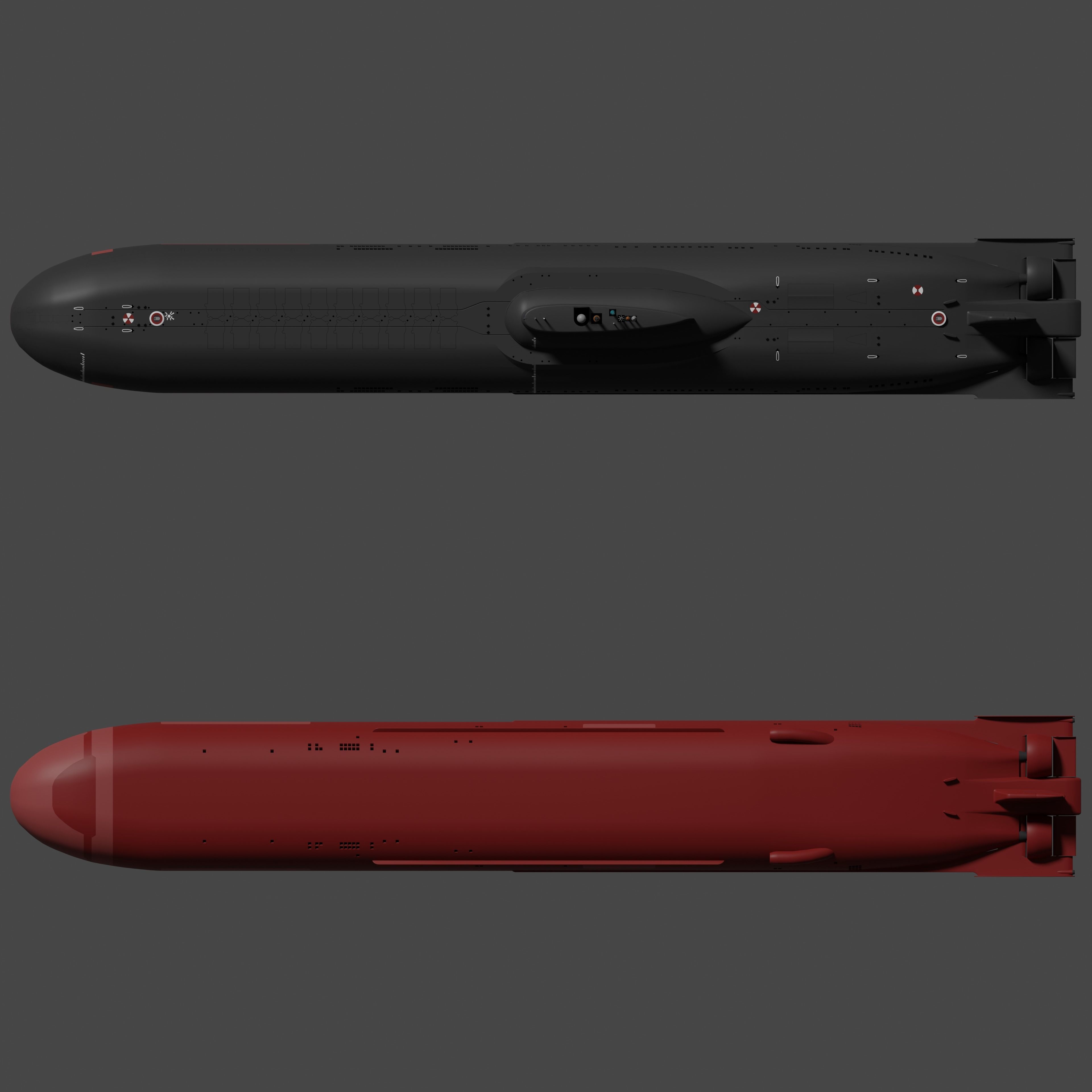 Typhoon-Class Submarine 3D model_2