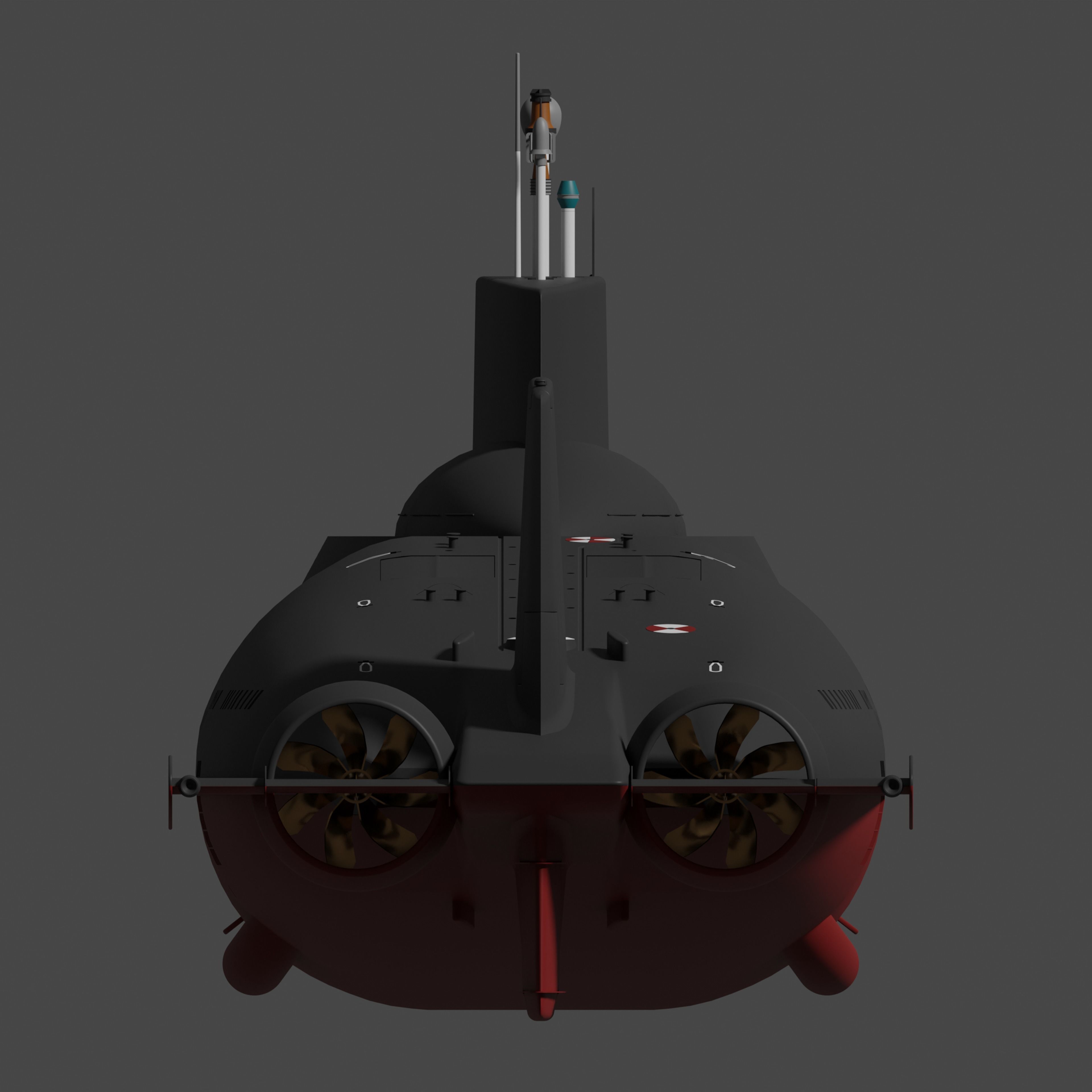 Typhoon-Class Submarine 3D model_4