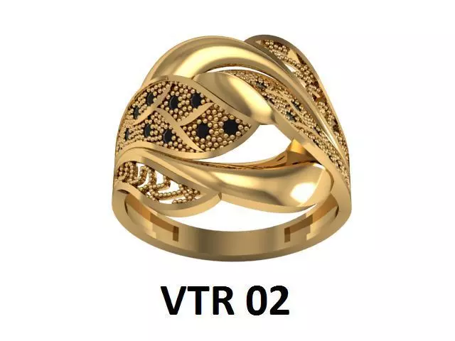 ring2 vtr gold ring 3D print model_0