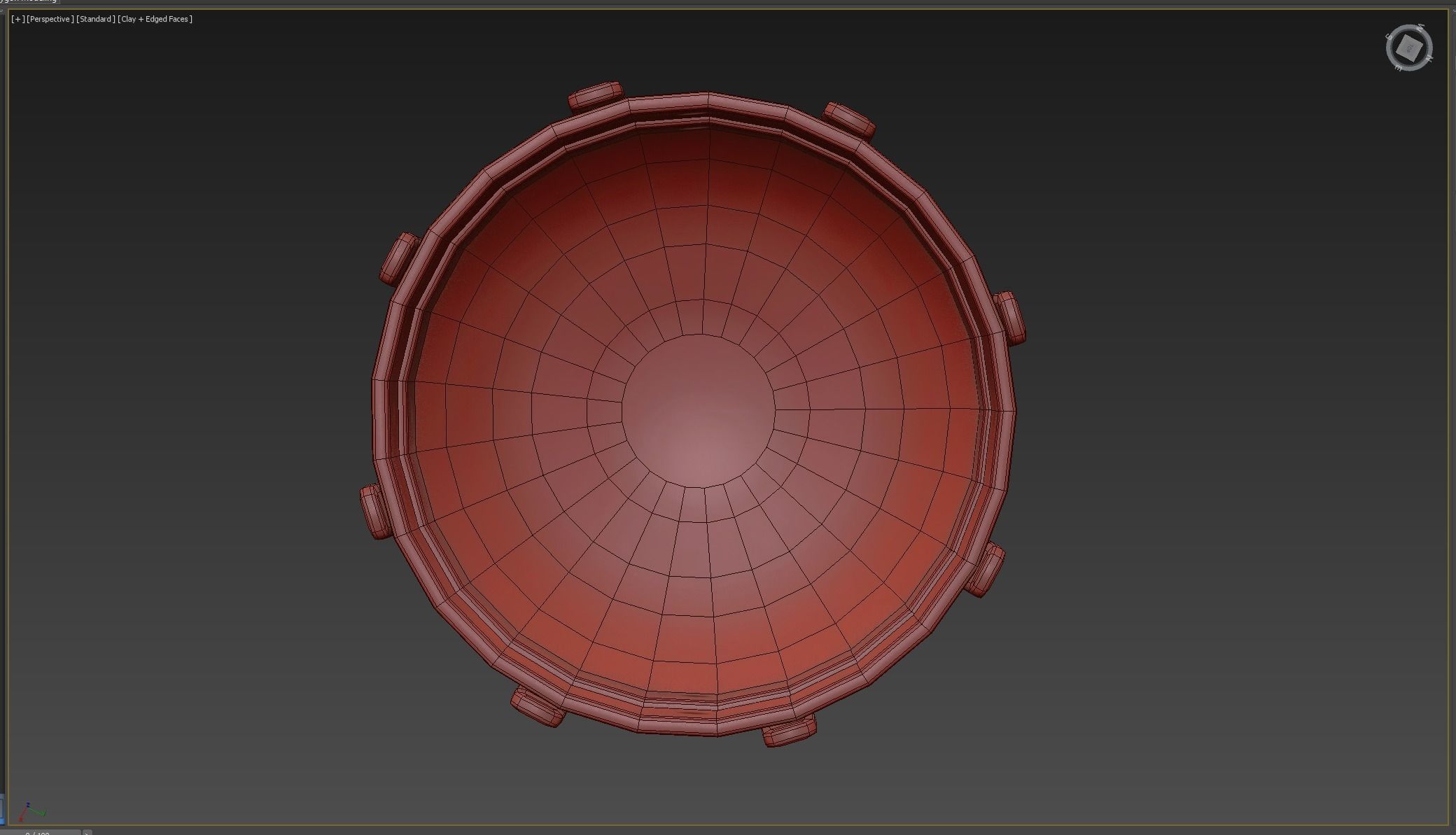 Iron Brazier Low-poly 3D model_4