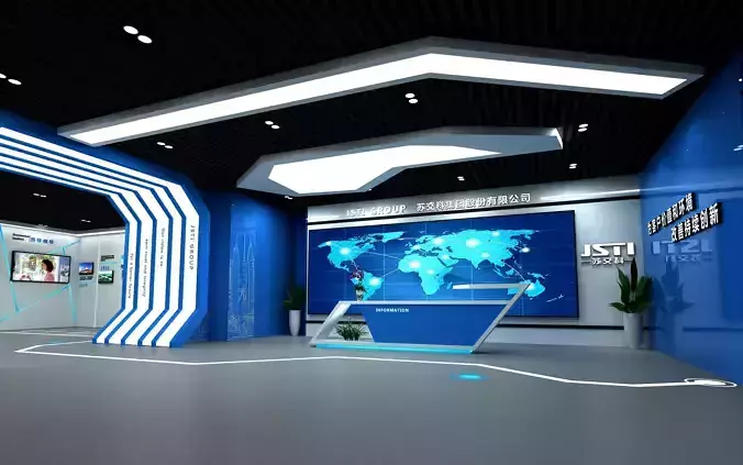 model of a Chinese exhibition hall