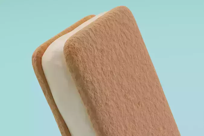 Ice Cream Sandwich 3D model