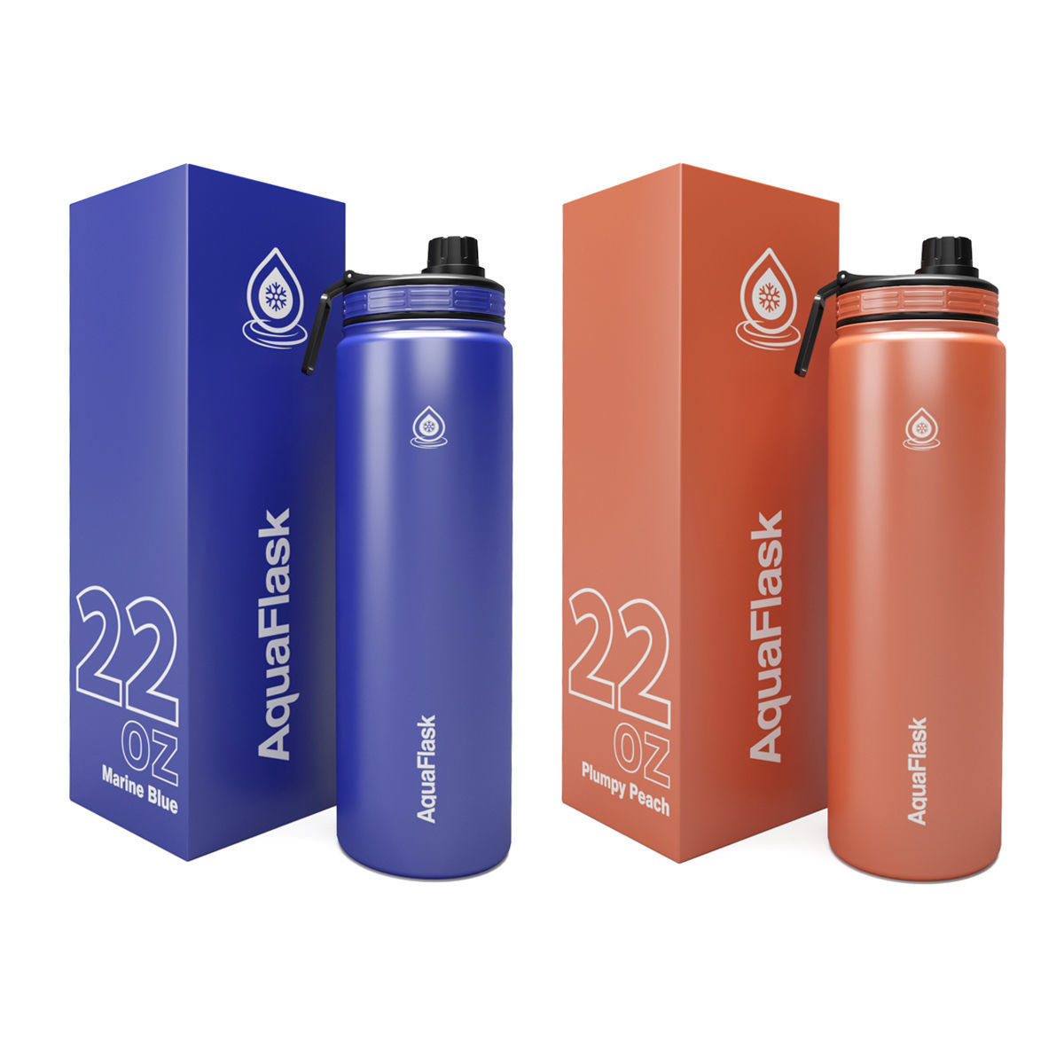 Aqua Flask 22 Oz 3D model_2