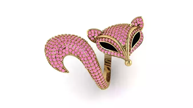 Fox Ring 3D print model