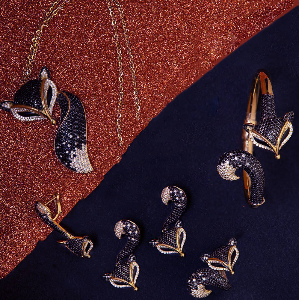 Set Fox cuff bangle 3D Model Collection_8