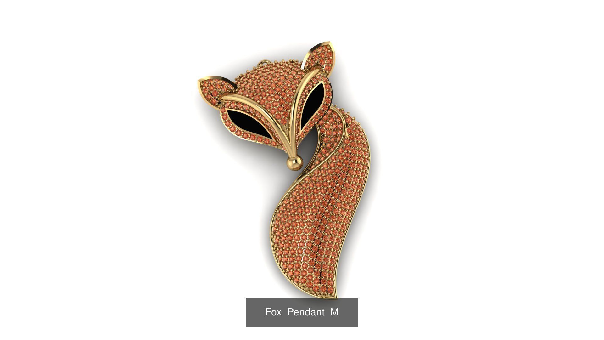 Set Fox cuff bangle 3D Model Collection_5